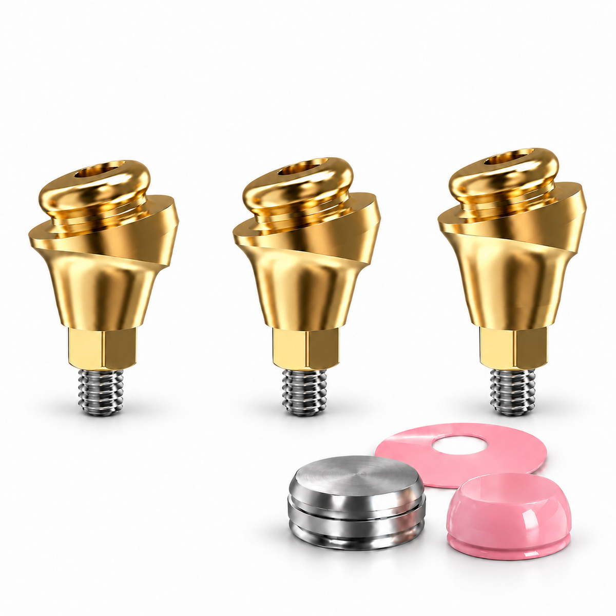 Angulated 18° Click Attachment Set – Regular Platform Conical Connection