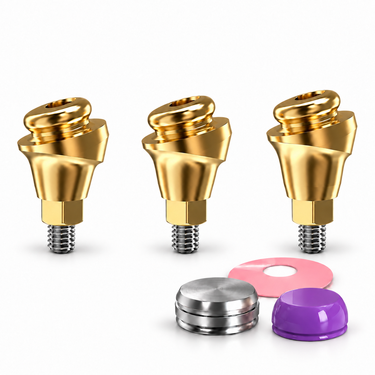 Angulated 18° Click Attachment Set – Regular Platform Conical Connection