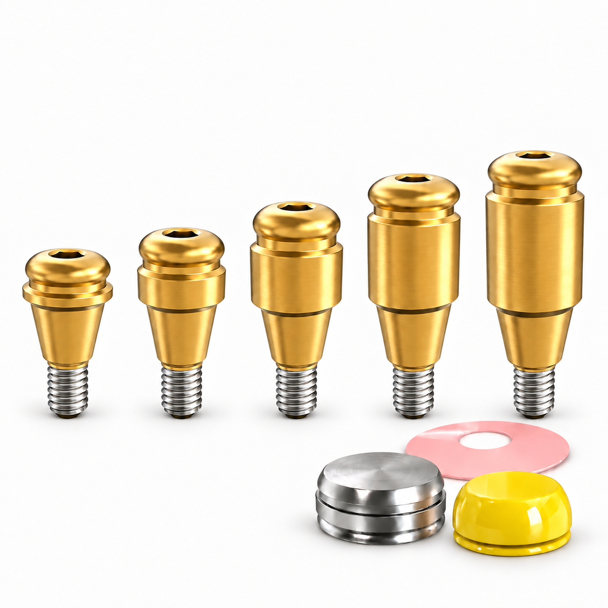 Straight Click Attachment Set – Regular Platform Conical Connection