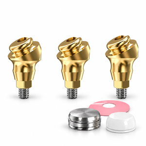 Angulated 30° Click Attachment Set – Regular Platform Conical Connection