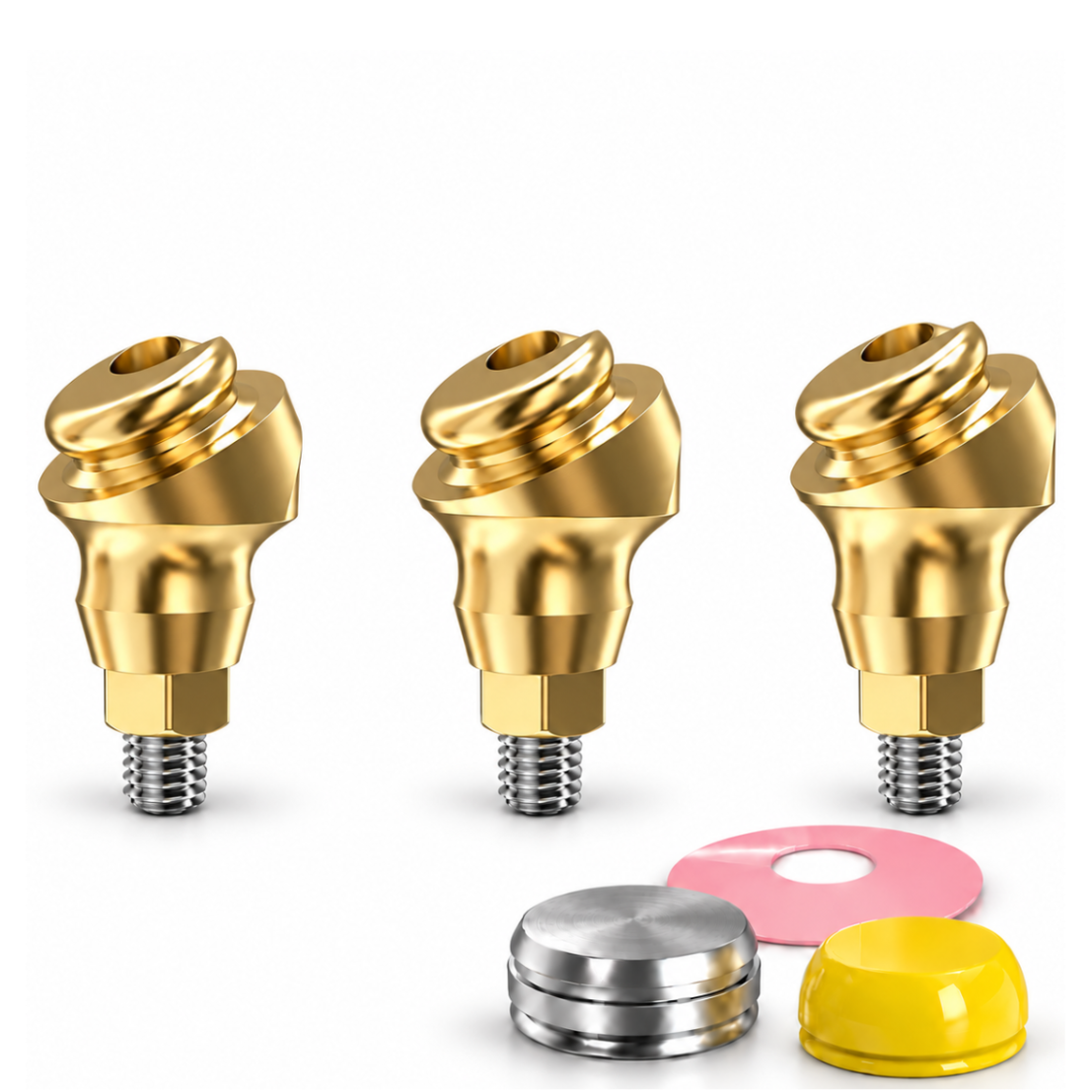 Angulated 30° Click Attachment Set – Regular Platform Conical Connection