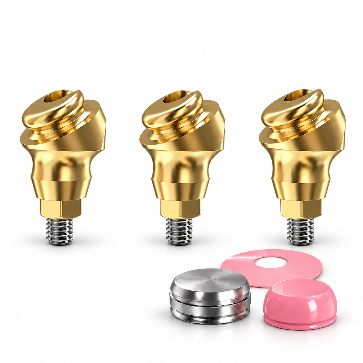 Angulated 30° Click Attachment Set – Regular Platform Conical Connection