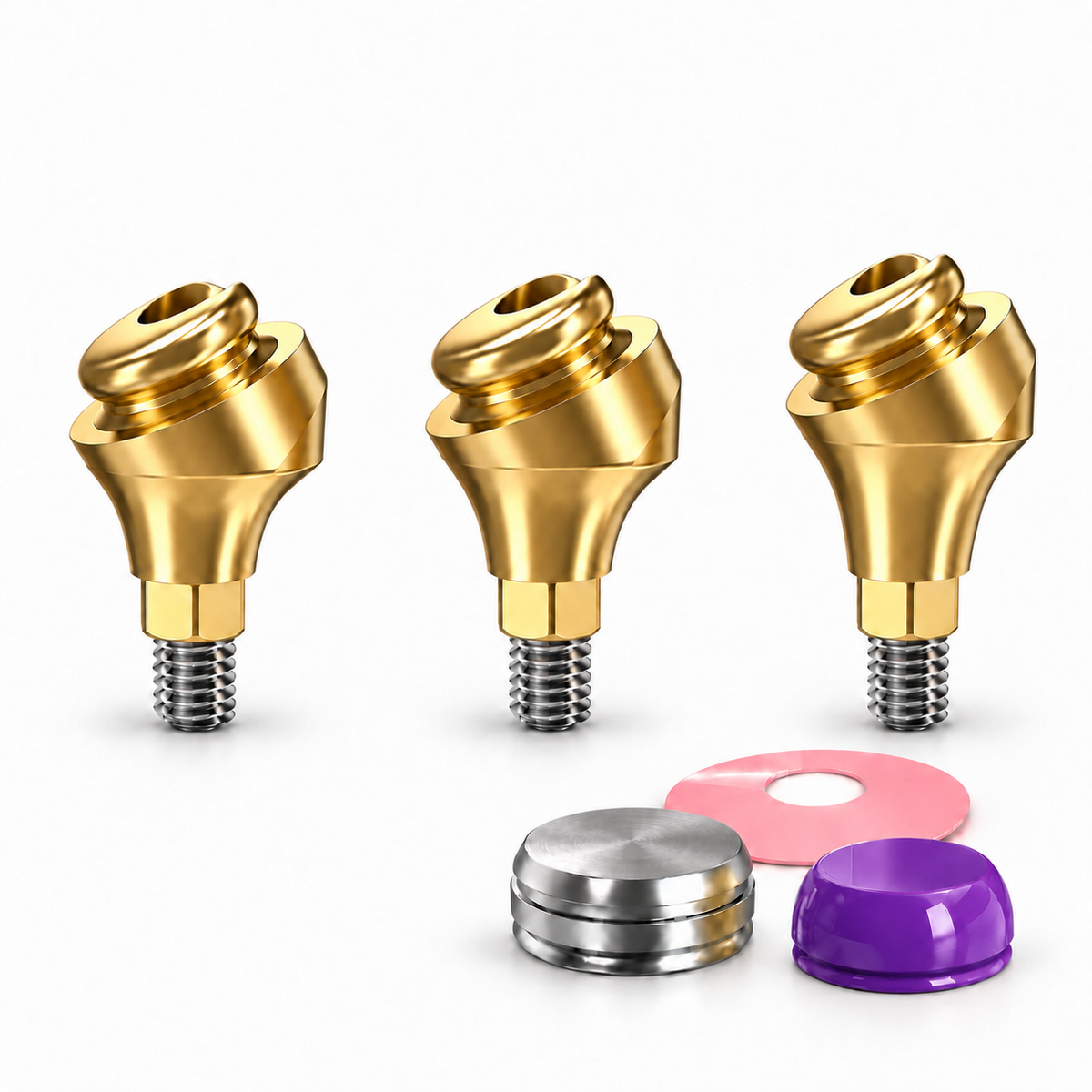 Angulated 30° Click Attachment Set – Narrow Platform Conical Connection