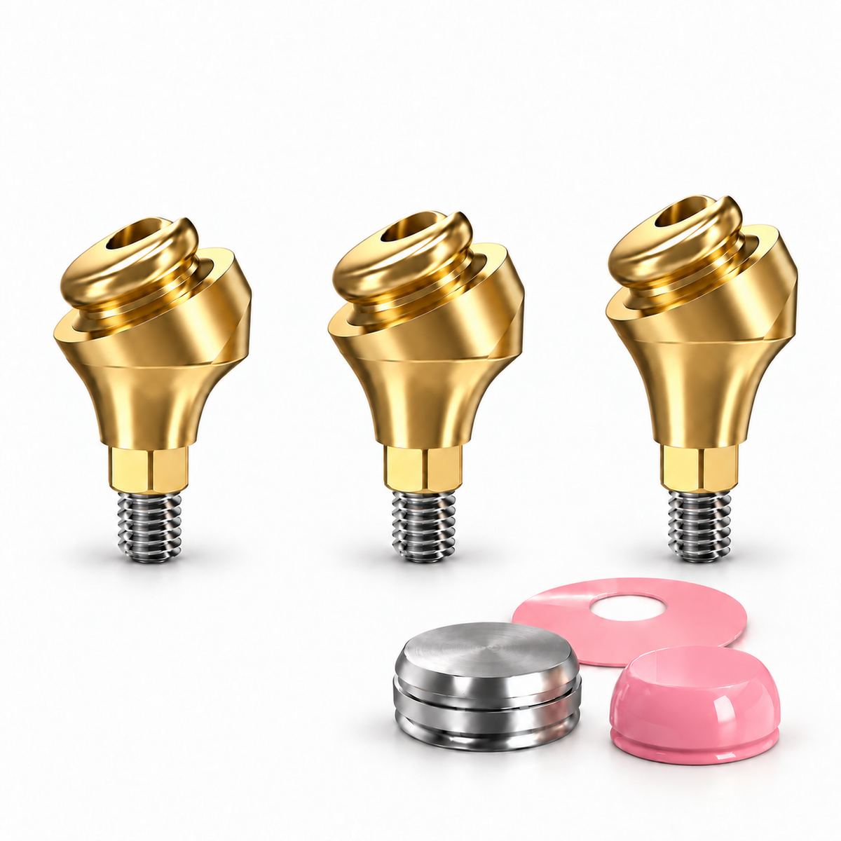 Angulated 30° Click Attachment Set – Narrow Platform Conical Connection