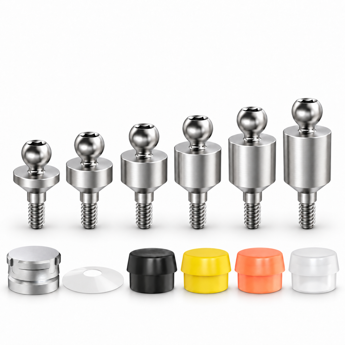 Straight Premium Ball Attachment Kit – Internal Hex Slim