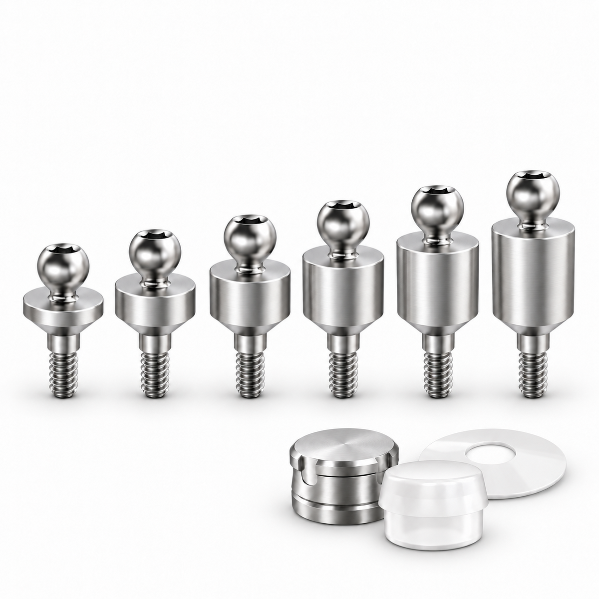Straight Ball Attachment Set – Internal Hex Slim