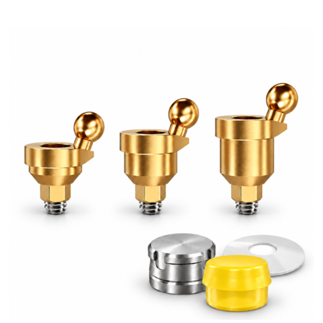Angulated 30° Ball Attachment Set – Internal Hex SP