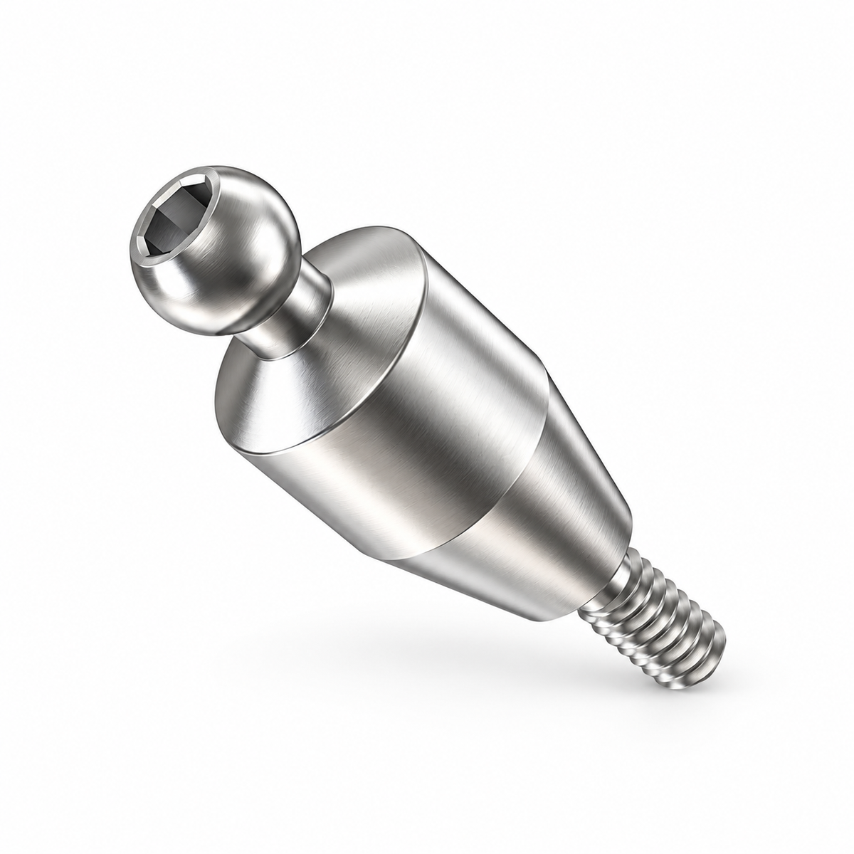Straight Premium Ball Attachment Kit – Narrow Platform Conical Connection