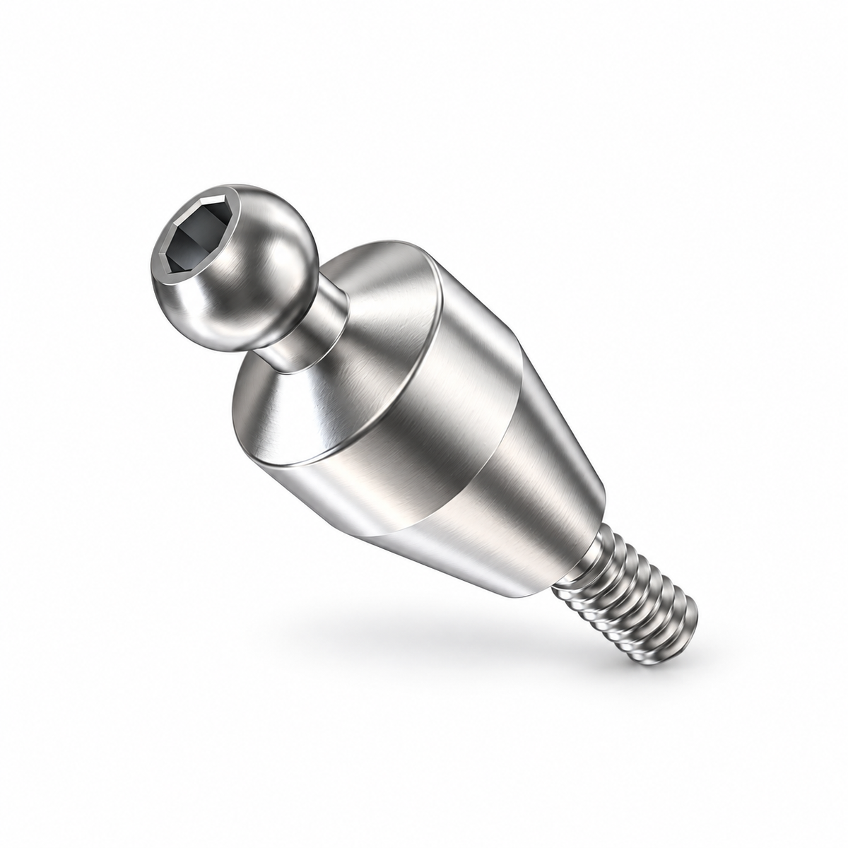 Straight Premium Ball Attachment Kit – Narrow Platform Conical Connection