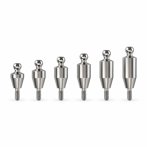 Straight Premium Ball Attachment Kit – Narrow Platform Conical Connection