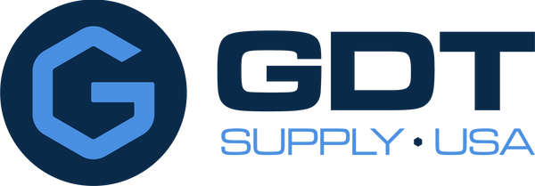 GDT Supply USA logo with a blue hexagon ‘G’ icon and dark blue text