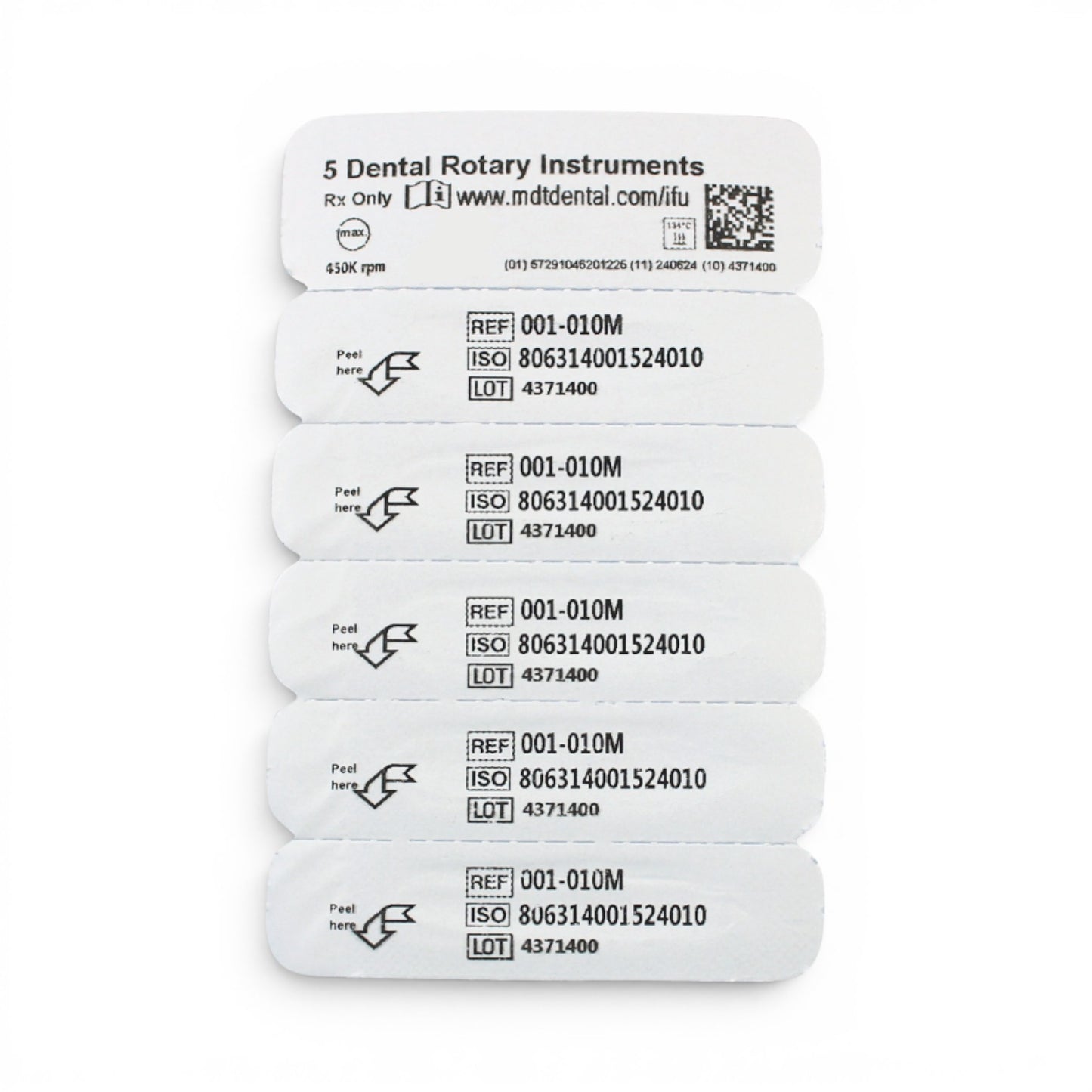 MDT FG Diamond Bur - Round 801 Dental Bur, 5pcs