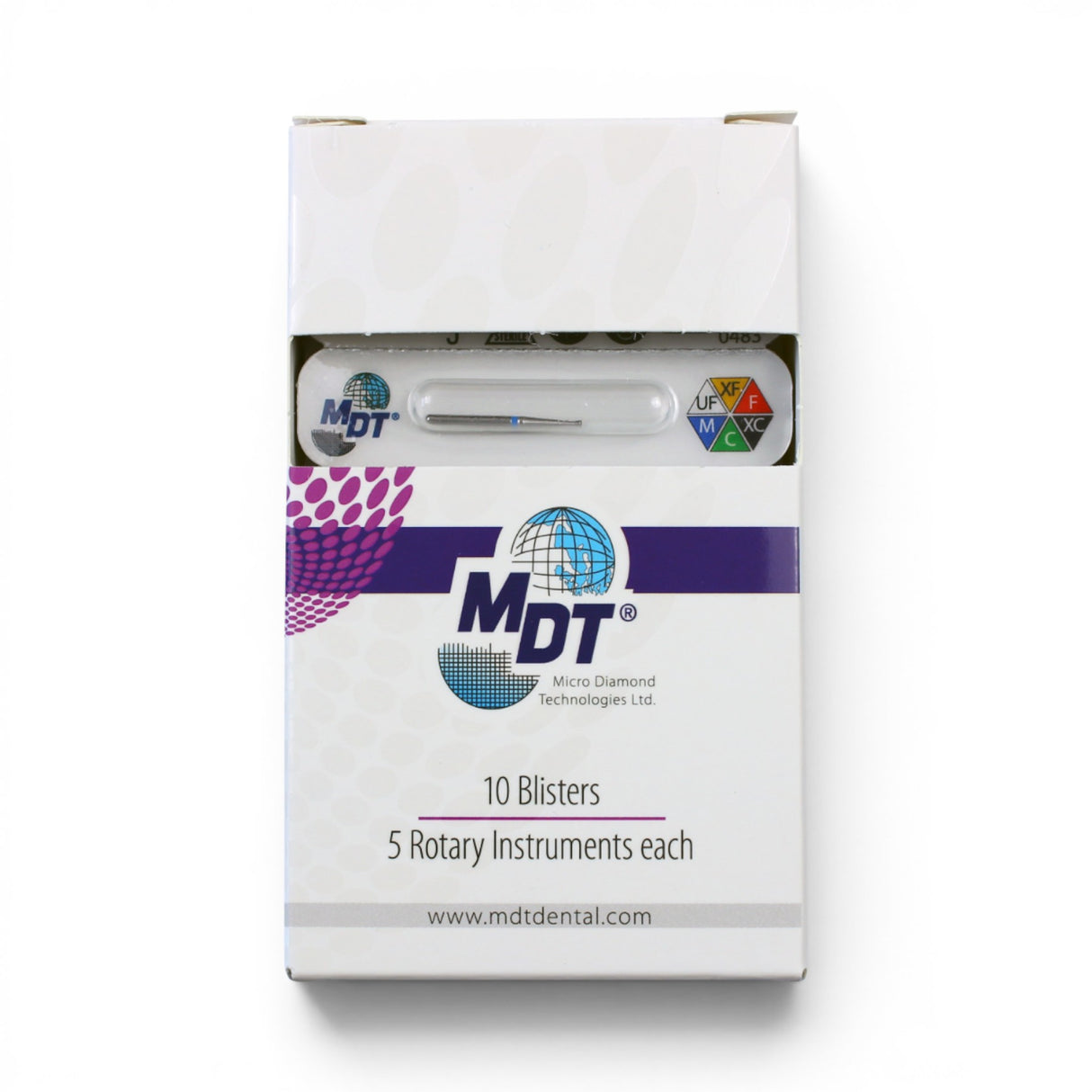 MDT FG Diamond Bur - Inverted Cone 805 Dental Bur, 5pcs