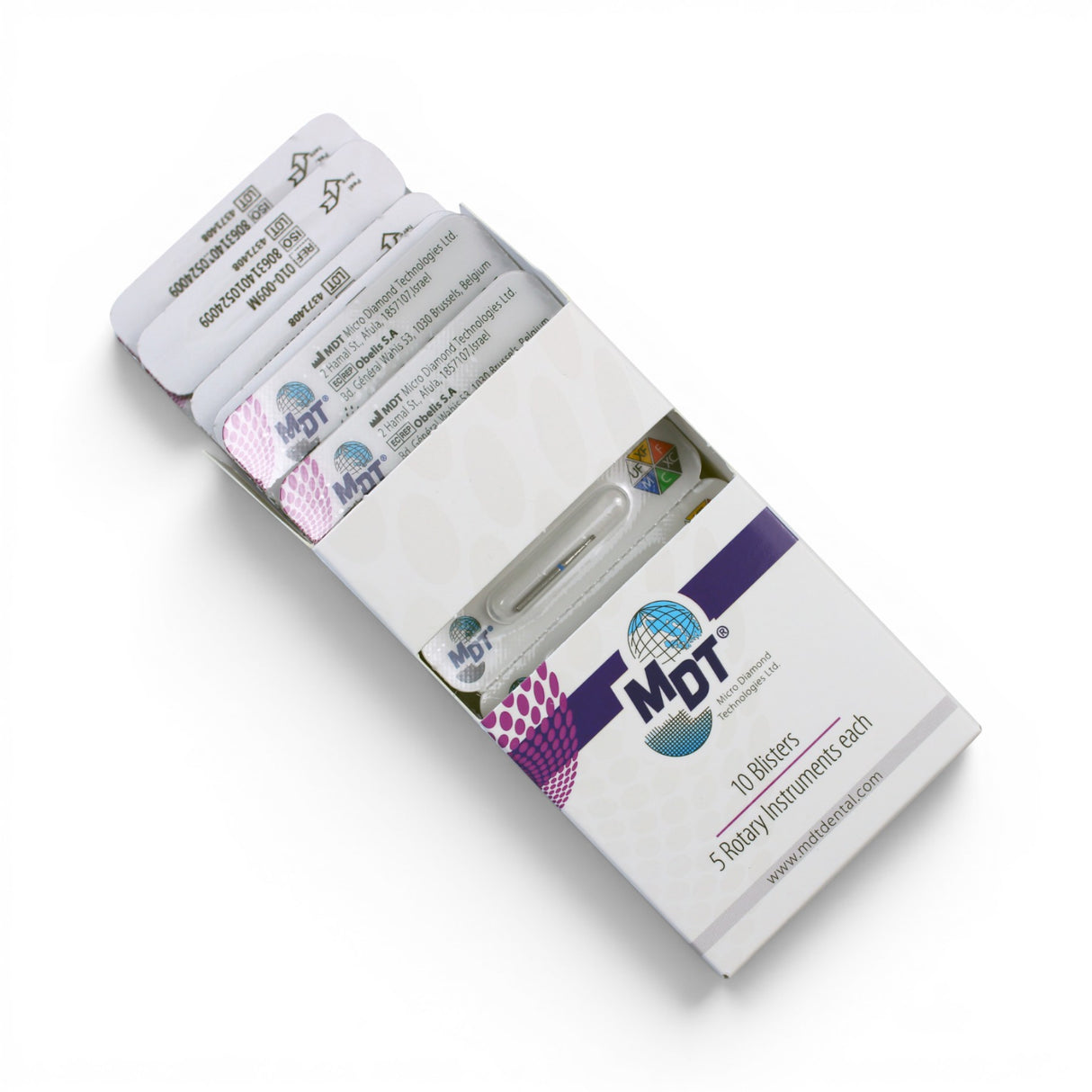MDT FG Diamond Bur - Inverted Cone 805 Dental Bur, 5pcs