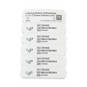 MDT FG Diamond Bur - Round Edge Cylinder 837KR Dental Bur, 5pcs
