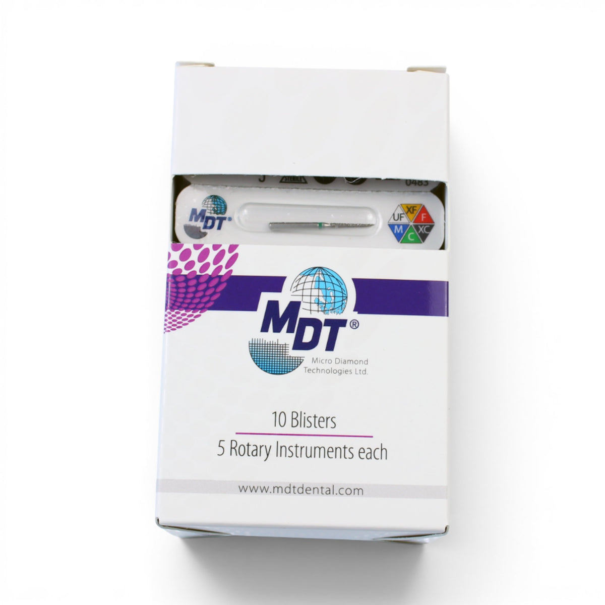 MDT FG Diamond Bur - Pointed Cone 859 Dental Bur, 5pcs