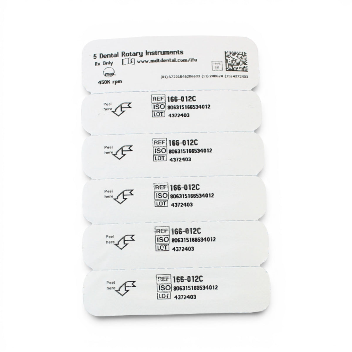 MDT FG Diamond Bur - Pointed Cone 859 Dental Bur, 5pcs