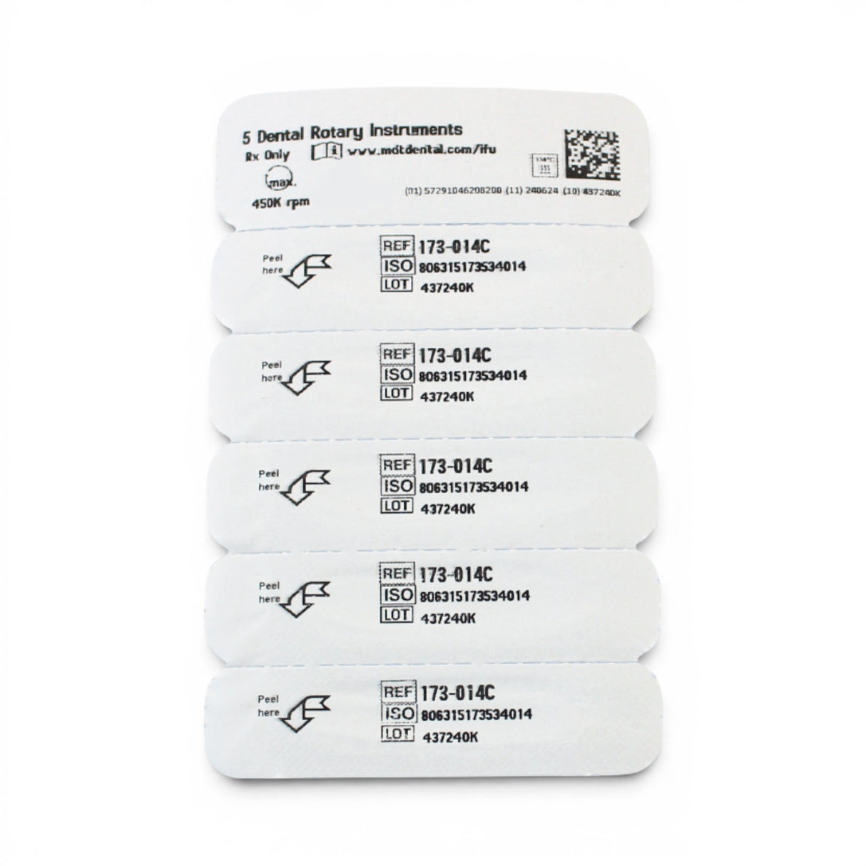 MDT FG Diamond Bur - Flat End Taper 848 Dental Bur, 5pcs