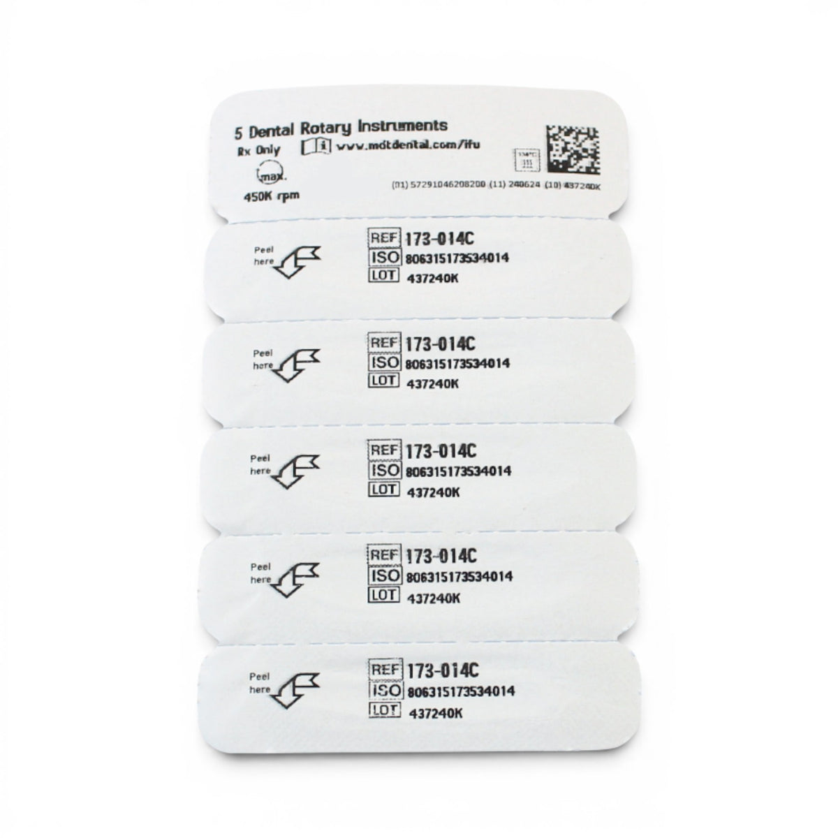 MDT FG Diamond Bur - Flat End Taper 848 Dental Bur, 5pcs