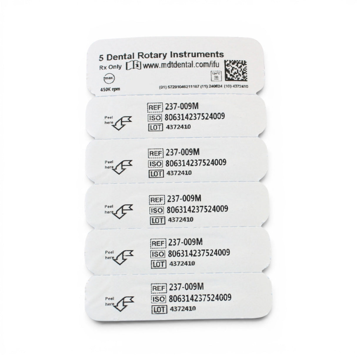 MDT FG Diamond Bur - Pear 830R Dental Bur, 5pcs