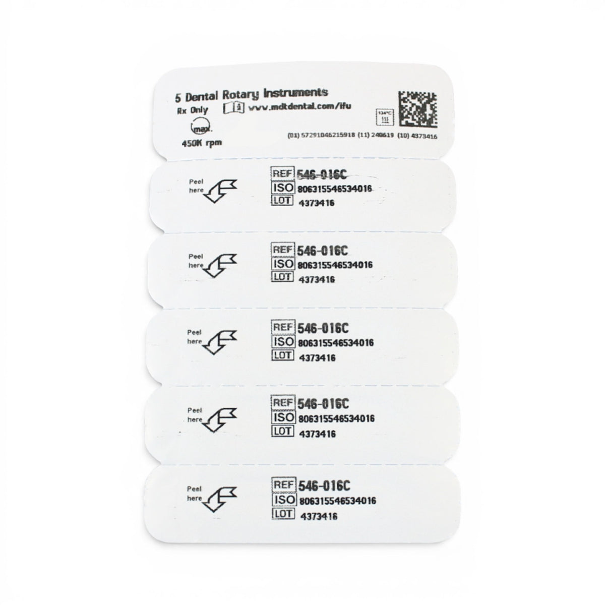 MDT FG Diamond Bur - Round Edge Taper 846KR Dental Bur 8.0mm, 5pcs