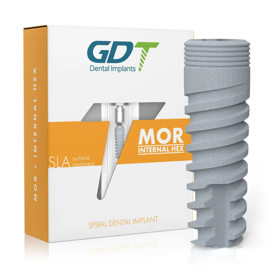 GDT MOR Spiral Implant - Internal Hex Connection