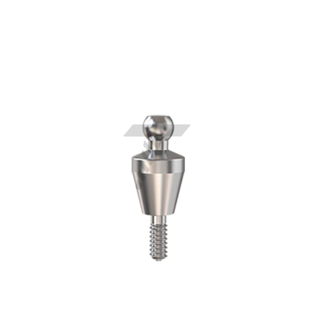 Straight Ball Attachment – Narrow Platform Conical Connection