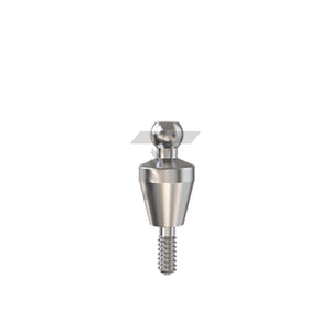 Straight Ball Attachment – Narrow Platform Conical Connection