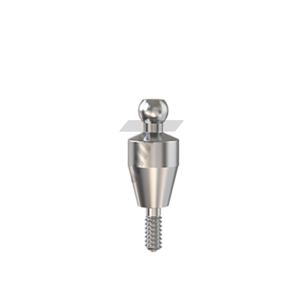 Straight Ball Attachment – Narrow Platform Conical Connection
