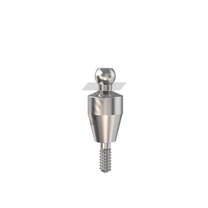 Straight Ball Attachment – Narrow Platform Conical Connection