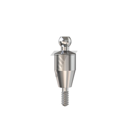 Straight Ball Attachment – Narrow Platform Conical Connection