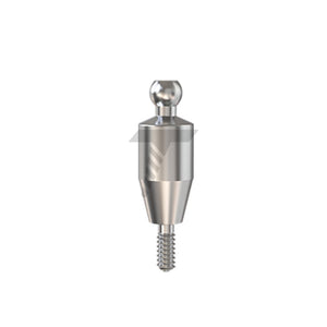 Straight Ball Attachment – Narrow Platform Conical Connection