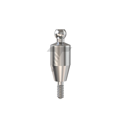 Straight Ball Attachment – Narrow Platform Conical Connection