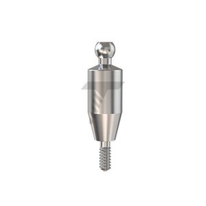 Straight Ball Attachment – Narrow Platform Conical Connection