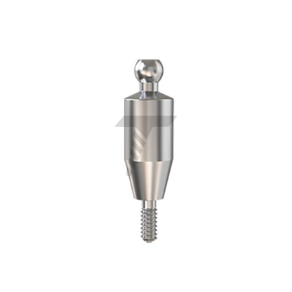 Straight Ball Attachment – Narrow Platform Conical Connection