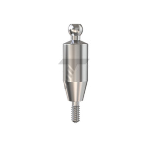 Straight Ball Attachment – Narrow Platform Conical Connection