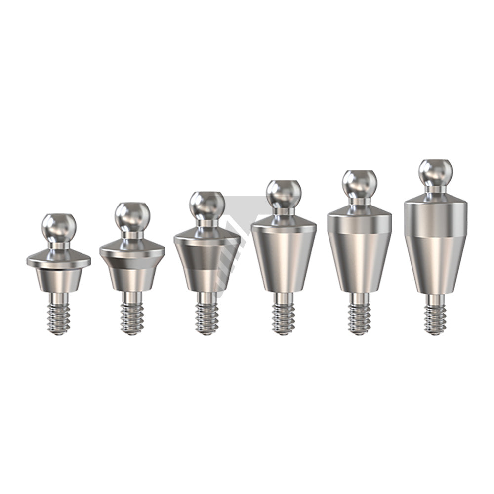 Straight Ball Attachment – Regular Platform Conical Connection