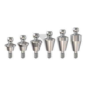 Straight Ball Attachment – Regular Platform Conical Connection