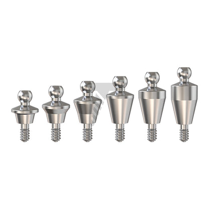 Straight Ball Attachment – Regular Platform Conical Connection