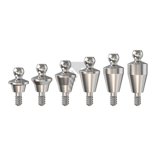 Straight Ball Attachment – Regular Platform Conical Connection