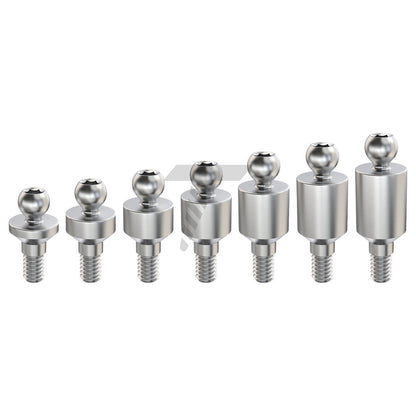 Straight Ball Attachment – Internal Hex 2.42mm