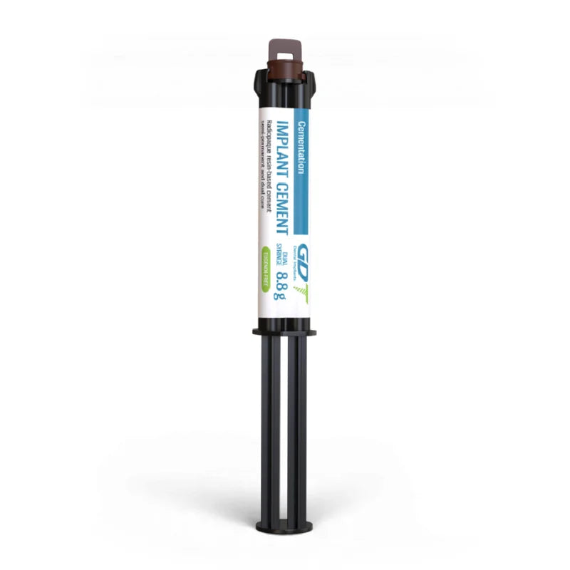 Tube of implant cement dental supply on a white background