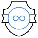 Shield icon with infinity symbol, representing GDT Supply USA’s lifetime warranty and long-term product reliability.