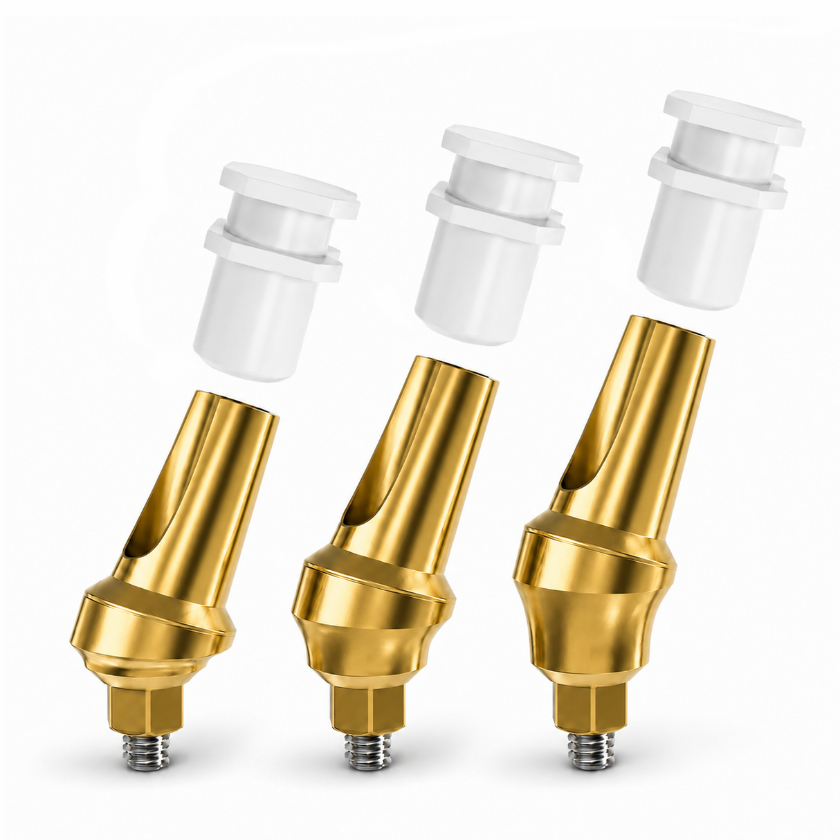 25° Angulated Anatomic Closed Tray Snap-On Transfer Abutment for Noris Medical® Internal Hex Platform