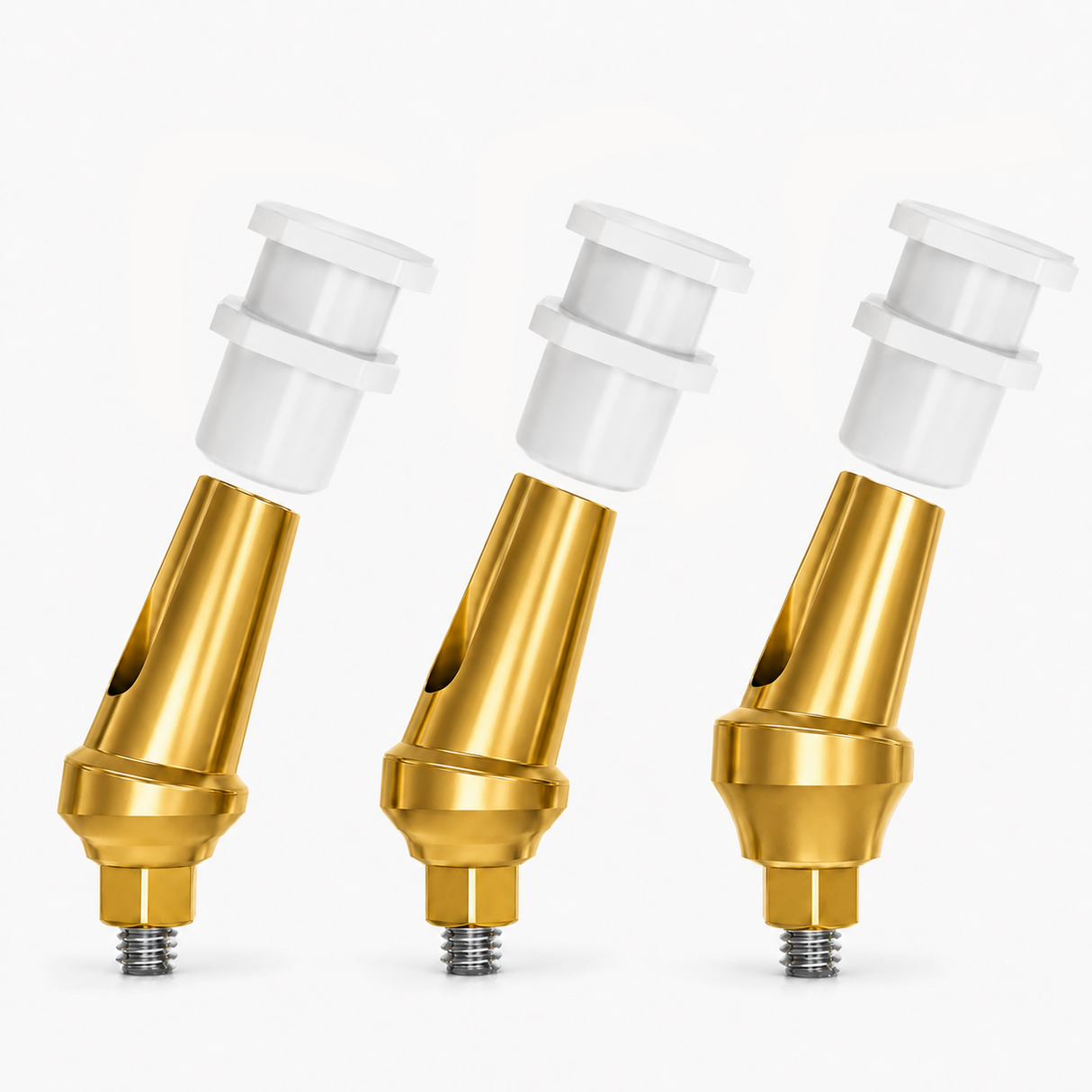 25° Angulated Anatomic Closed Tray Snap-On Transfer Abutment for AB Dent® Internal Hex Standard Platform